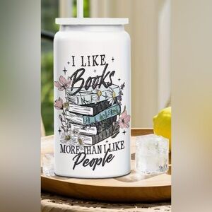 White Book-Themed Decorative cup